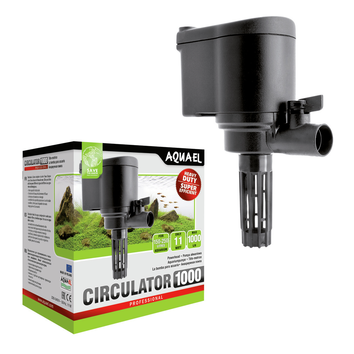 Bomba Aquael Circulator 1000 para aquários