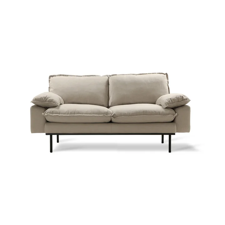 HKliving - Retro 2-Sitzer Sofa, beige