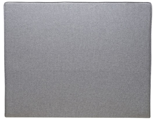 MERINOS - Tête de lit Melty chine gris clair 140cm (150cm finie)