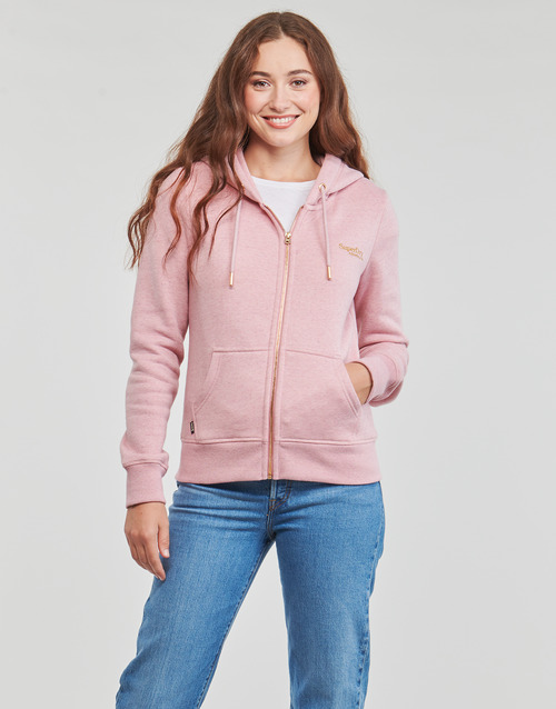 Superdry - ESSENTIAL LOGO ZIP HOODIE - Rose