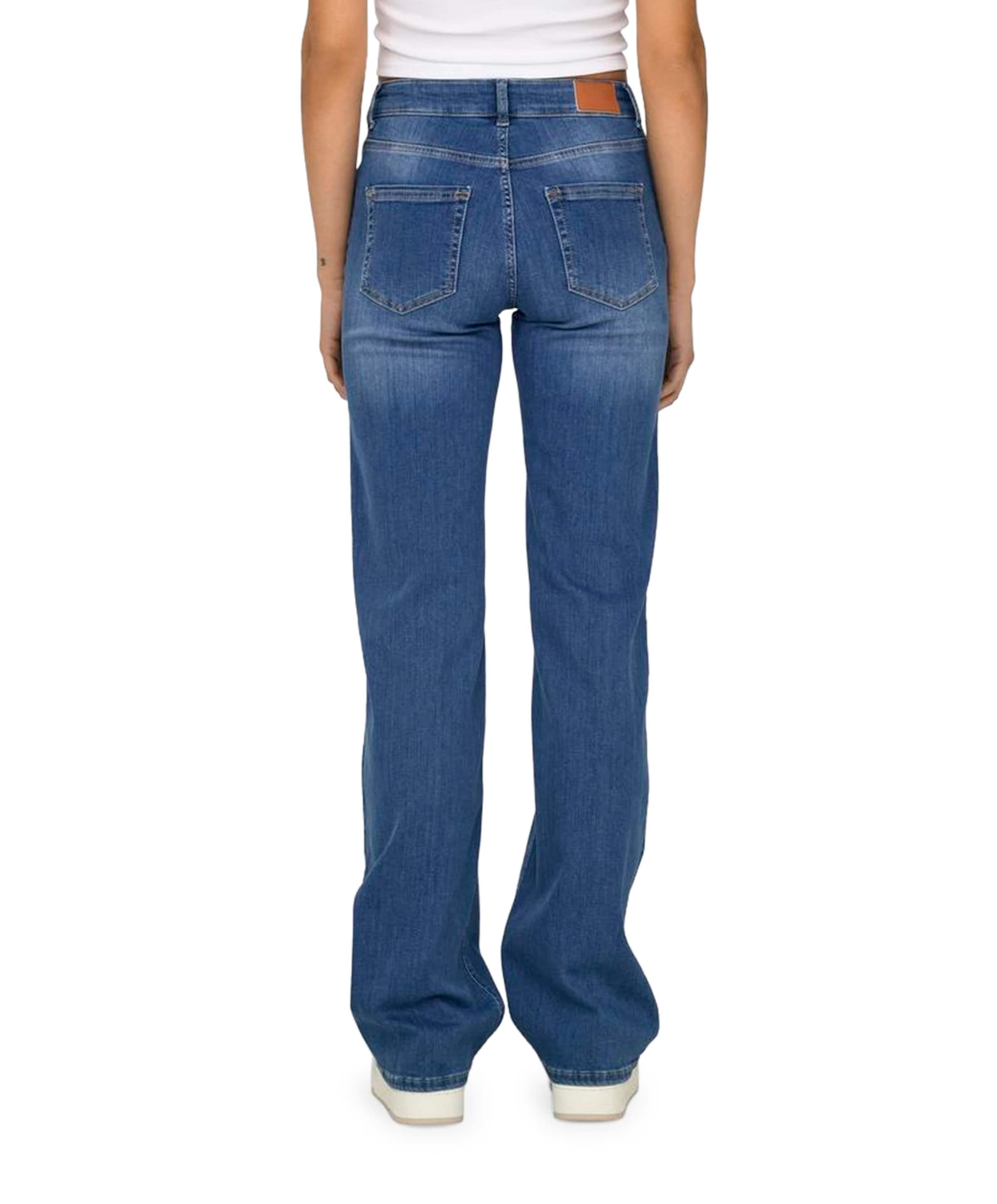 Only ONLBLUSH MID STRAIGHT DNM REA12187 dames jeans blauw