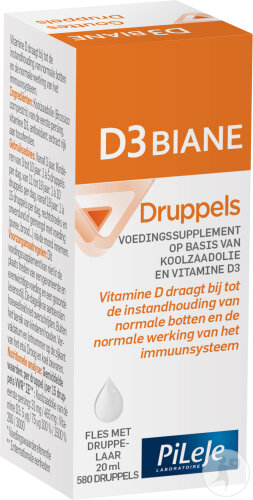 PileJe D3 Biane Gouttes Complément Alimentaire Flacon Compte-Gouttes 20ml