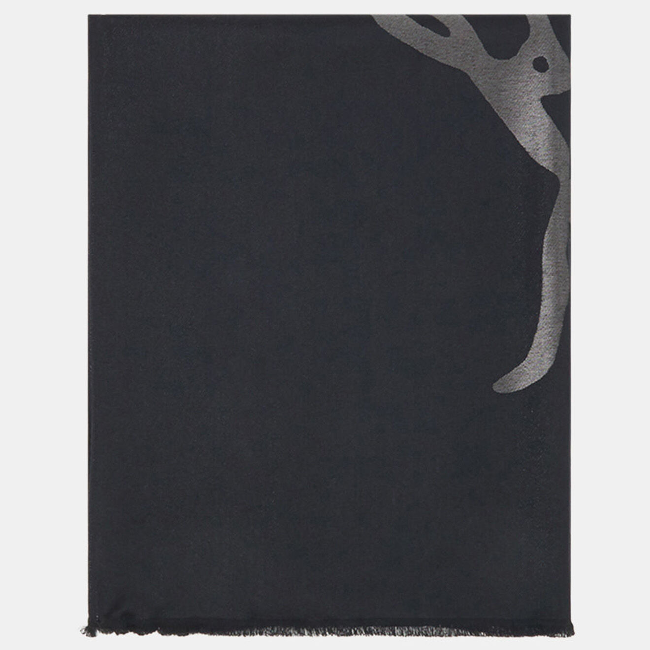 Tommy Hilfiger Etole à logo signature en Lurex bleu nuit - 200x77 cm