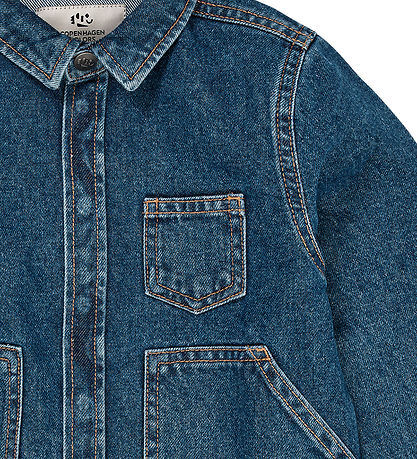 Copenhagen Colors Denimjakke - Organic - Indigo Blue Washed