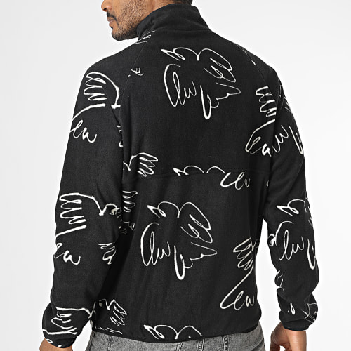 Veste Zippée Réversible Polaire Wolfe Track Light ELYJK00141 Noir