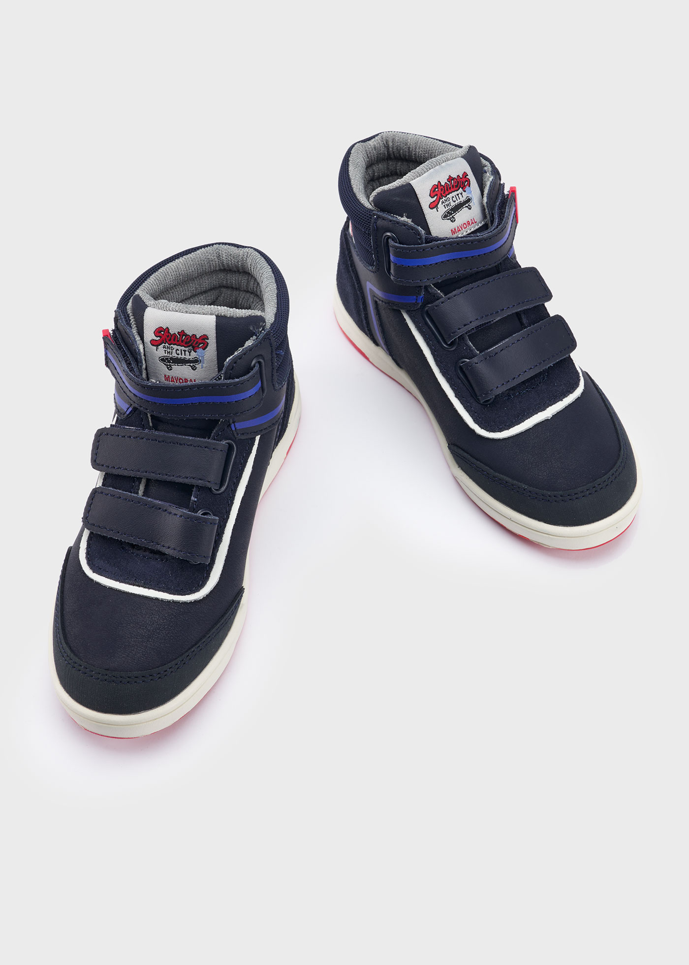 Bota infantil de couro, estilo urbano e esportivo