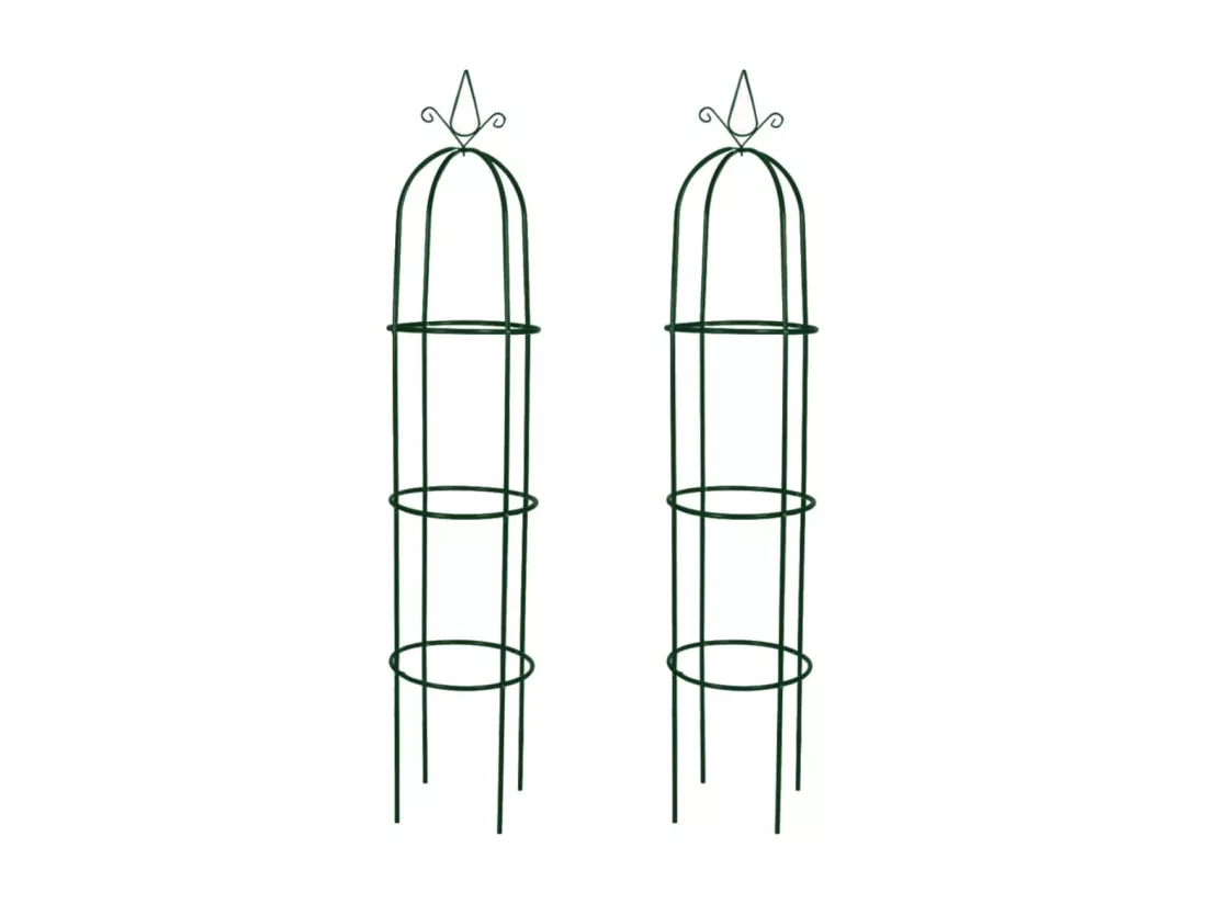 Arche de jardin en forme de tour 2 pcs