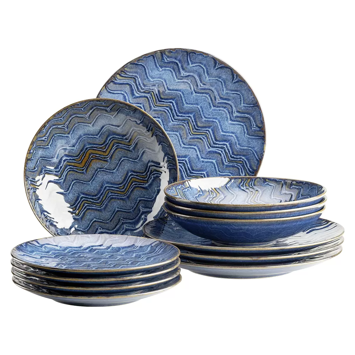Tafelservice 12tlg. AQUAMARINE Blau