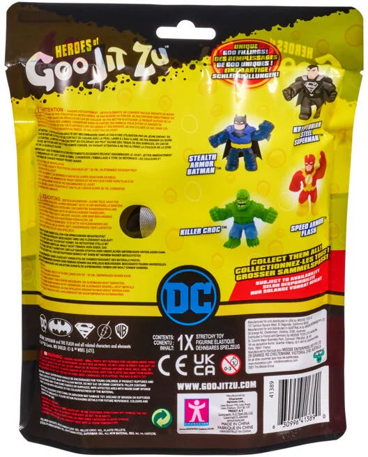 DC COMICS - FIGURINE - GOO JIT ZU - SUPERMAN - ARMURE NOIRE 11CM