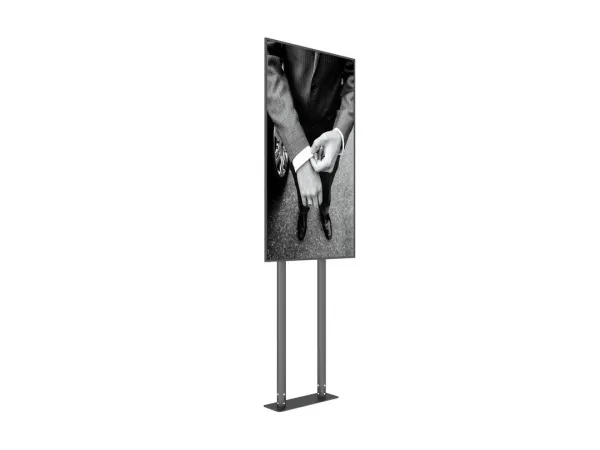 Multibrackets M Pro Dual Pole Floormount - Stativ - for LCD display - plastik, aluminium, stål - sort - skærmstørrelse: 65