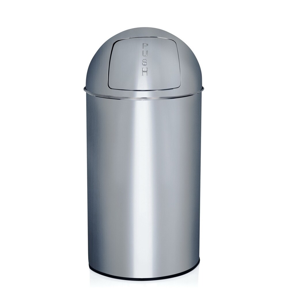 Mülleimer PUSH 50L Stahlblech hjh OFFICE