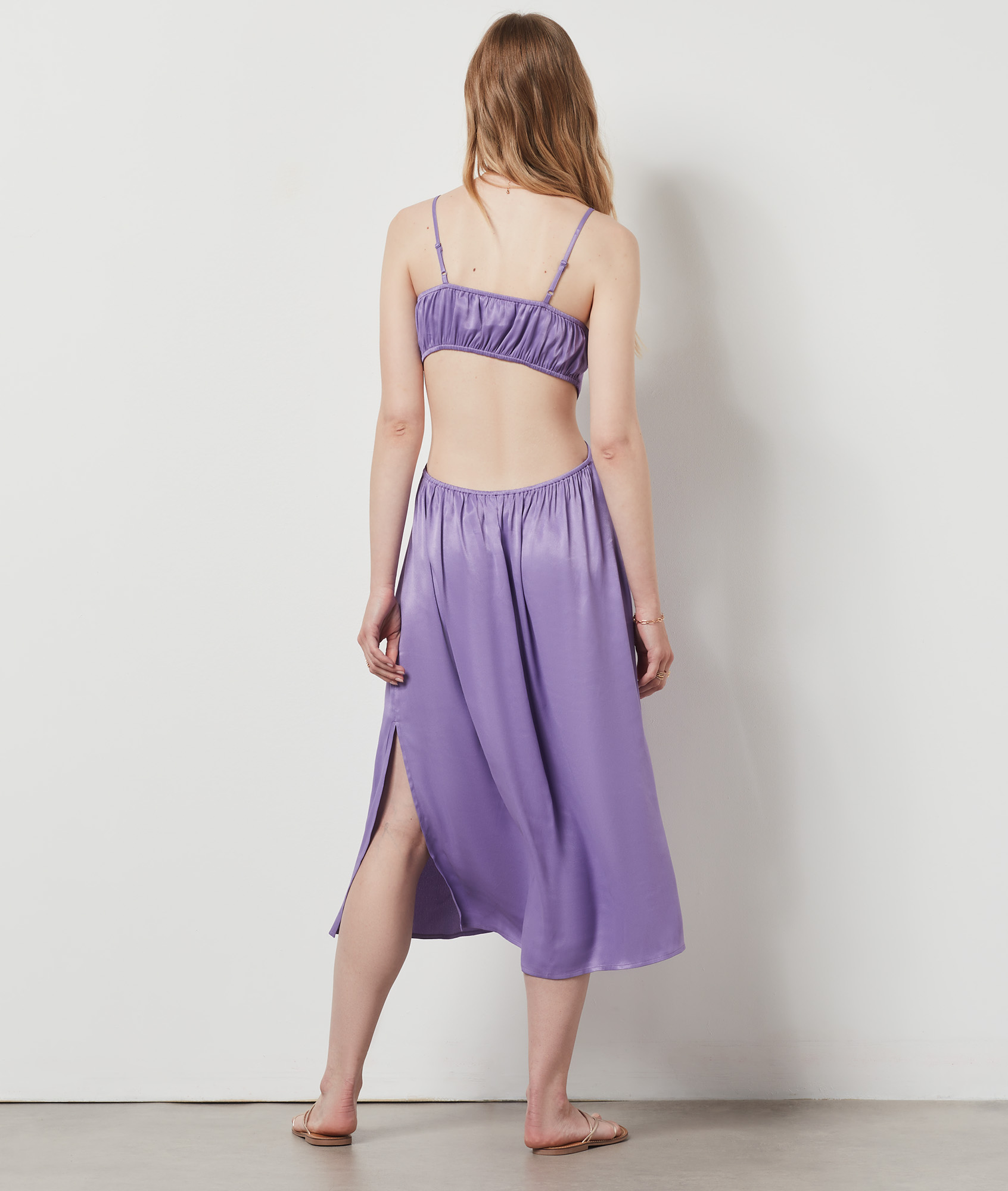 Robe longue asymétrique