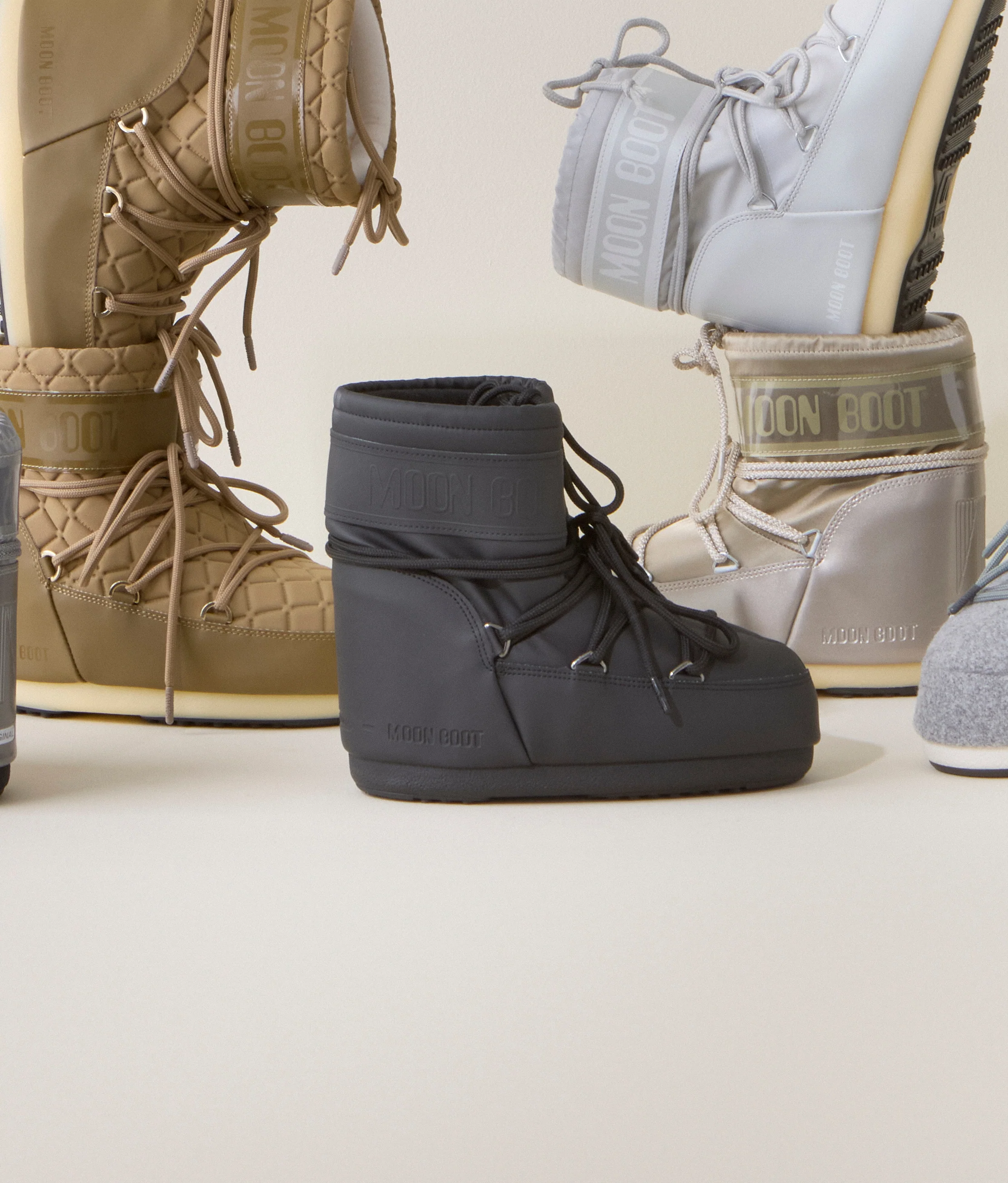MOON BOOT  Icon Low Rubber støvle - sort