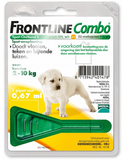 Frontline Combo Spot On Puppy - Anti vlooien en tekenmiddel - 1 pip