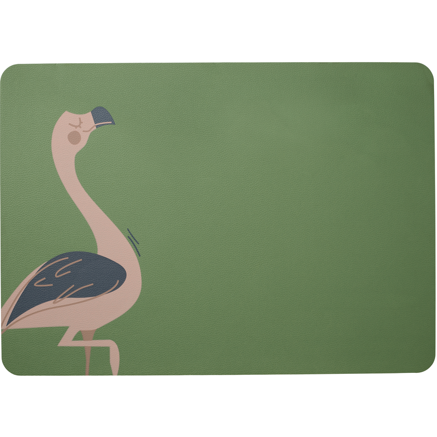 ASA Selection Tischset Fiona Flamingo grün