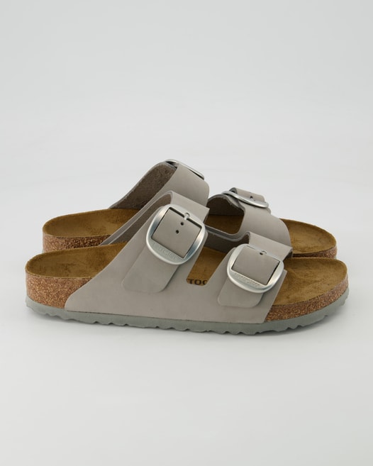 Birkenstock Arizona Big Buckle Pantoletten in Grau
