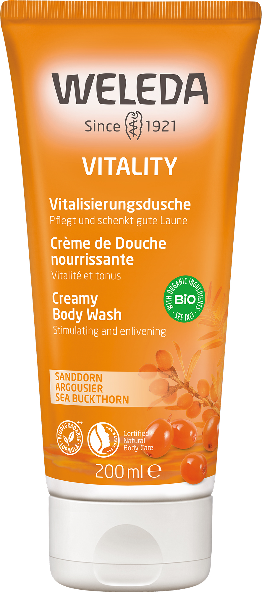 Weleda Vitalisierungsdusche<br>200 ml, Tube, Sanddorn