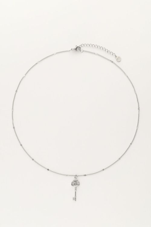 Vintage minimalistische ketting met sleutel