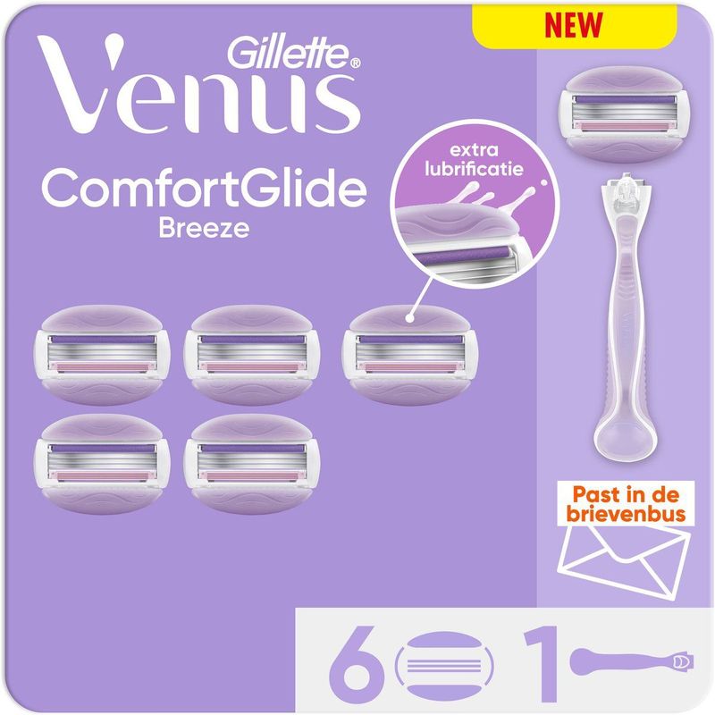 Gillette - Venus Comfortglide Breeze - Scheermes - 6 Scheermesjes