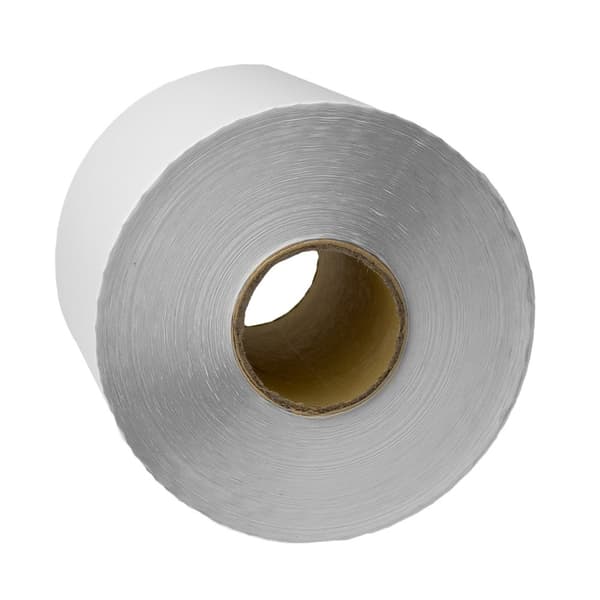 Adresseetiketter for pakker for termoprinter 100x150mm rull 500stk hvit