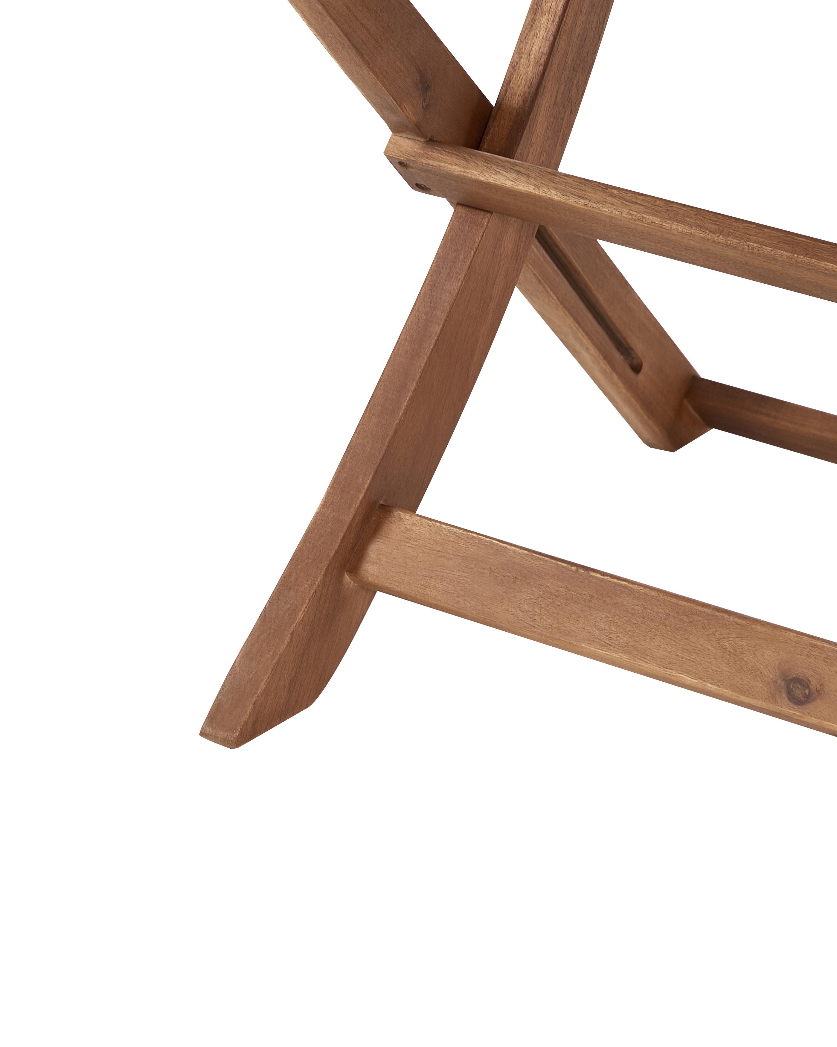 Set van 2 tuinstoelen PARAGGI Gecertificeerd acaciahout Donkerbruin