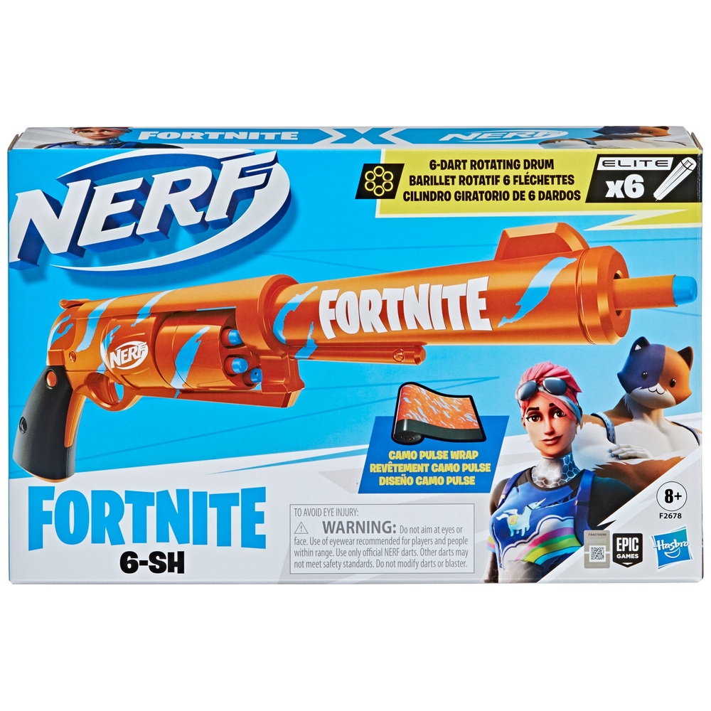 NERF Fortnite 6-SH Blaster mit 6 Elite-Darts