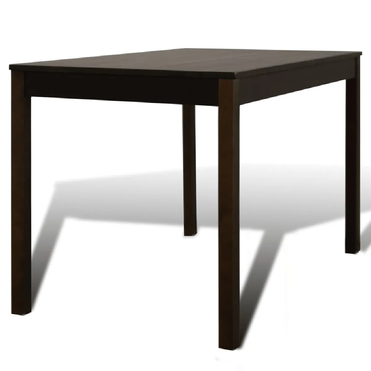 vidaXL Table de dîner élégante 5 pièces - Marron