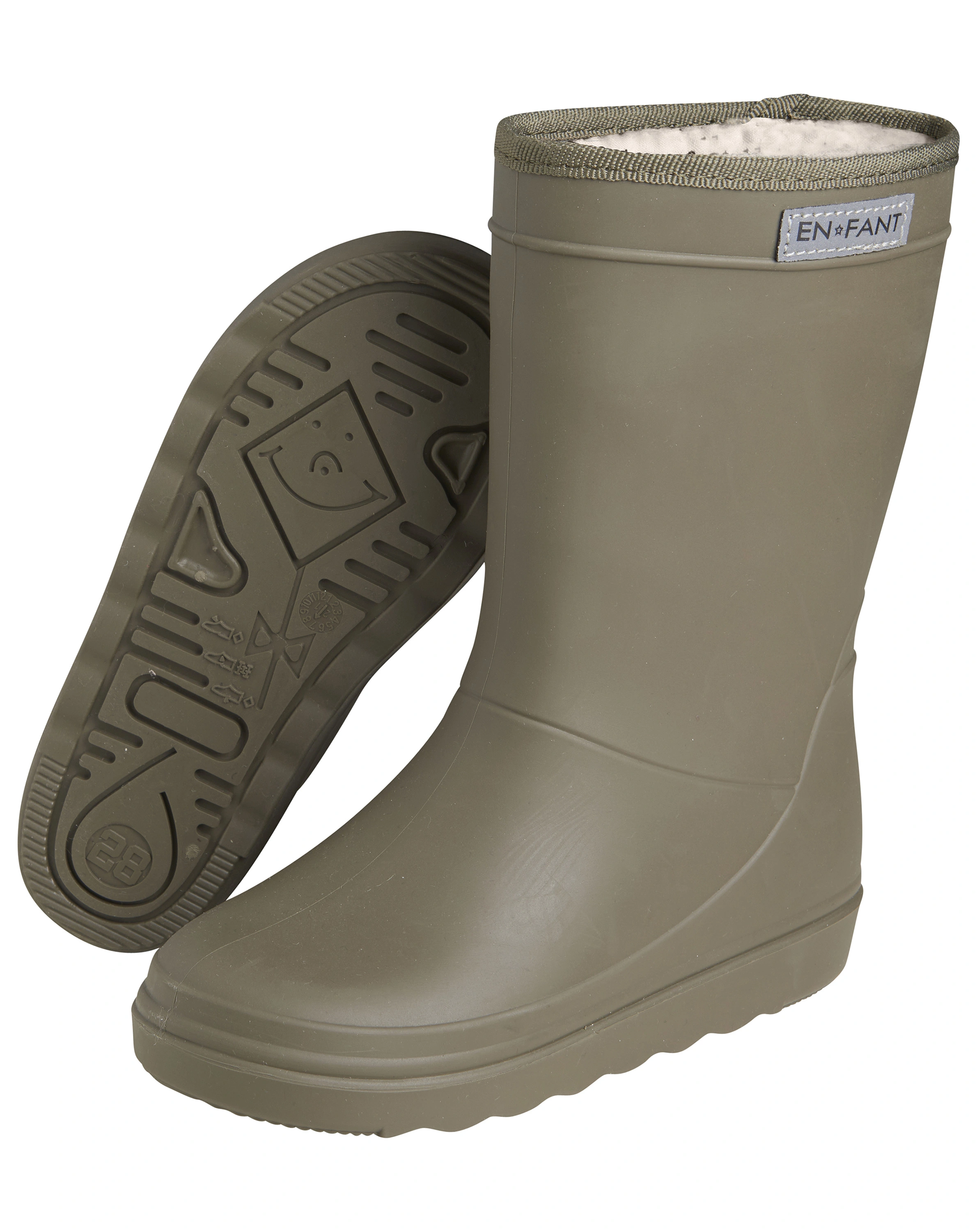 Gummistiefel SOLID gefüttert in olive