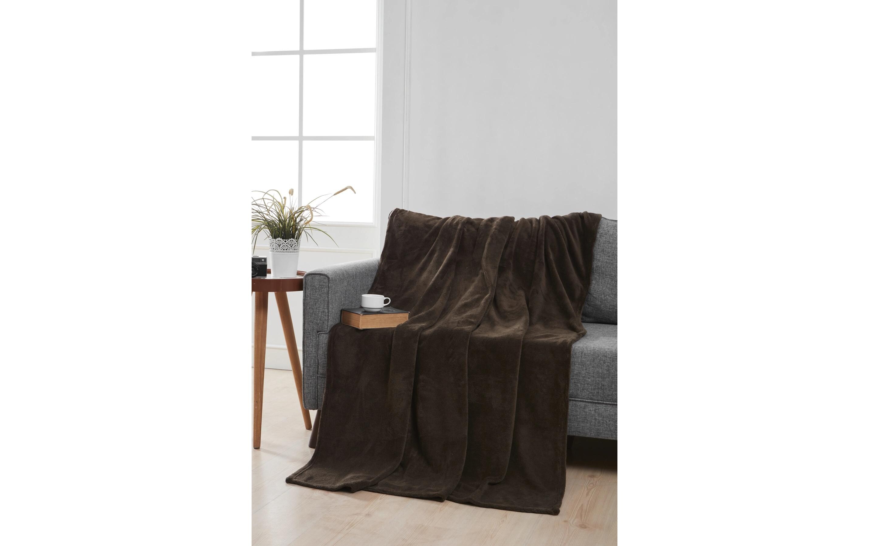 Decke Coral 150 x 200 cm, BraunFleecedecke, 100% Polyester