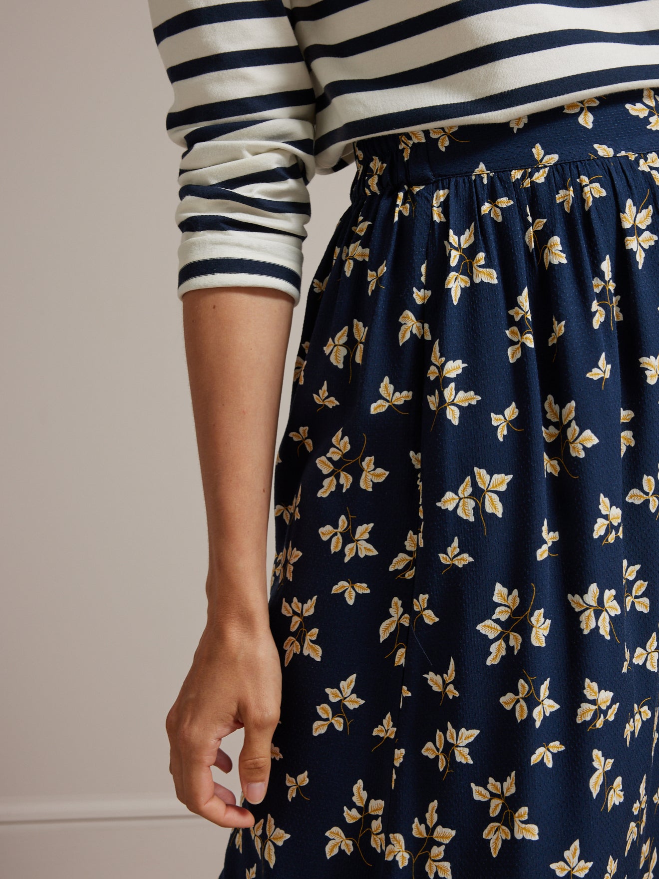 Jupe femme en viscose dobby imprimé Isabel
