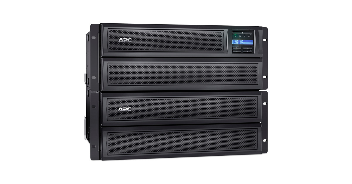 APCSmart-UPS X SMX2200HV - 2200VA ups  (Zwart, 8x C13, 2x C19 uitgang, USB, uitbreidbare runtime, short depth)
