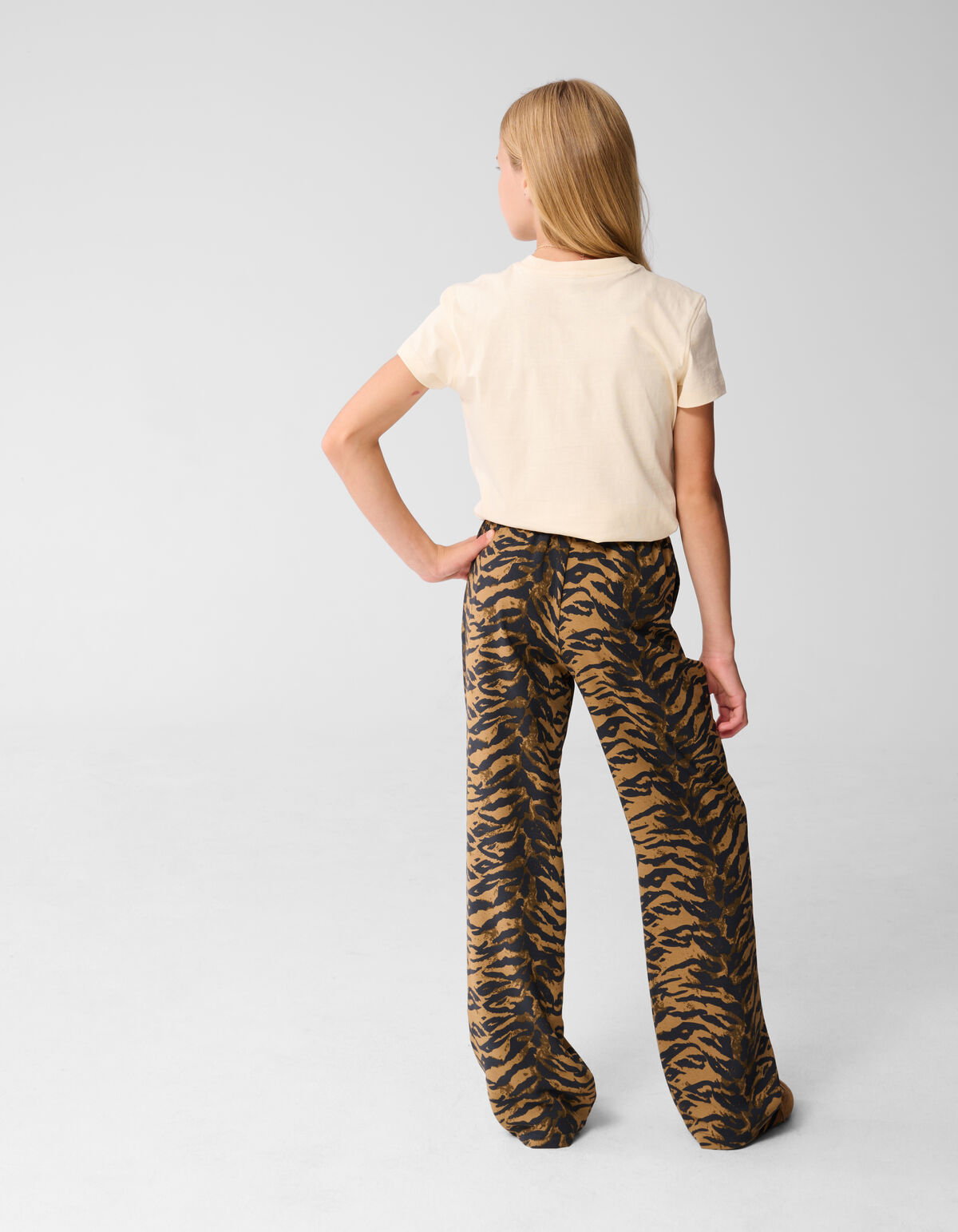 Twist Tiger Wide leg Broek Bruin