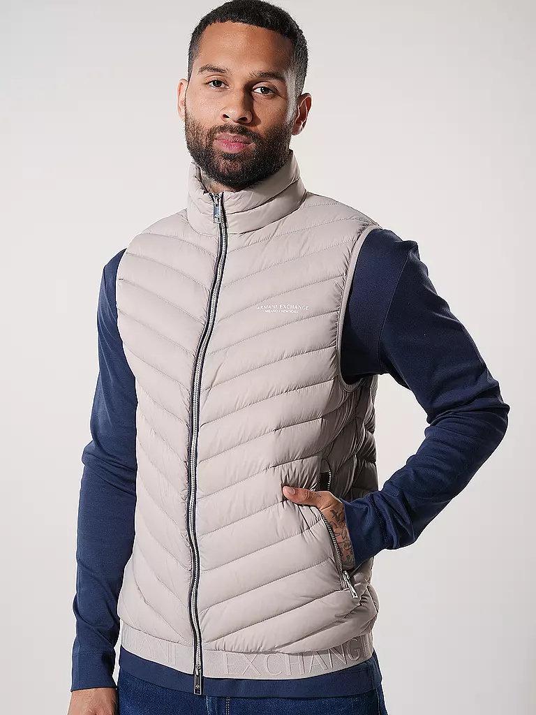 ARMANI EXCHANGE Steppgilet beige