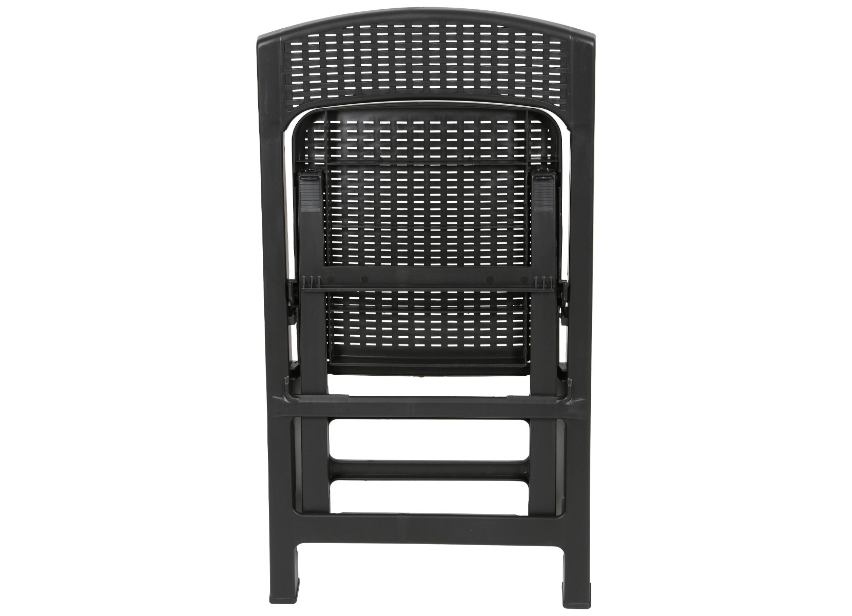 Klappstuhl Asso Rattanoptik 48x76x47cm Anthrazit