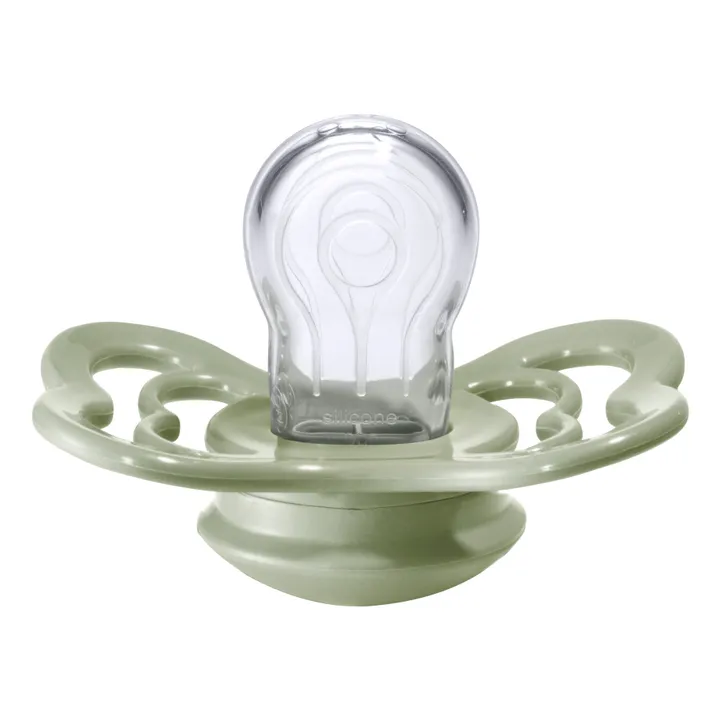 Bibs Tétines en silicone - Set de 2 | Vert amande