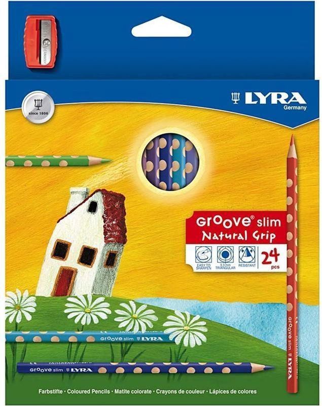 Lyra Kleurpotloden Dunne Groove 24 Stuks Multicolor