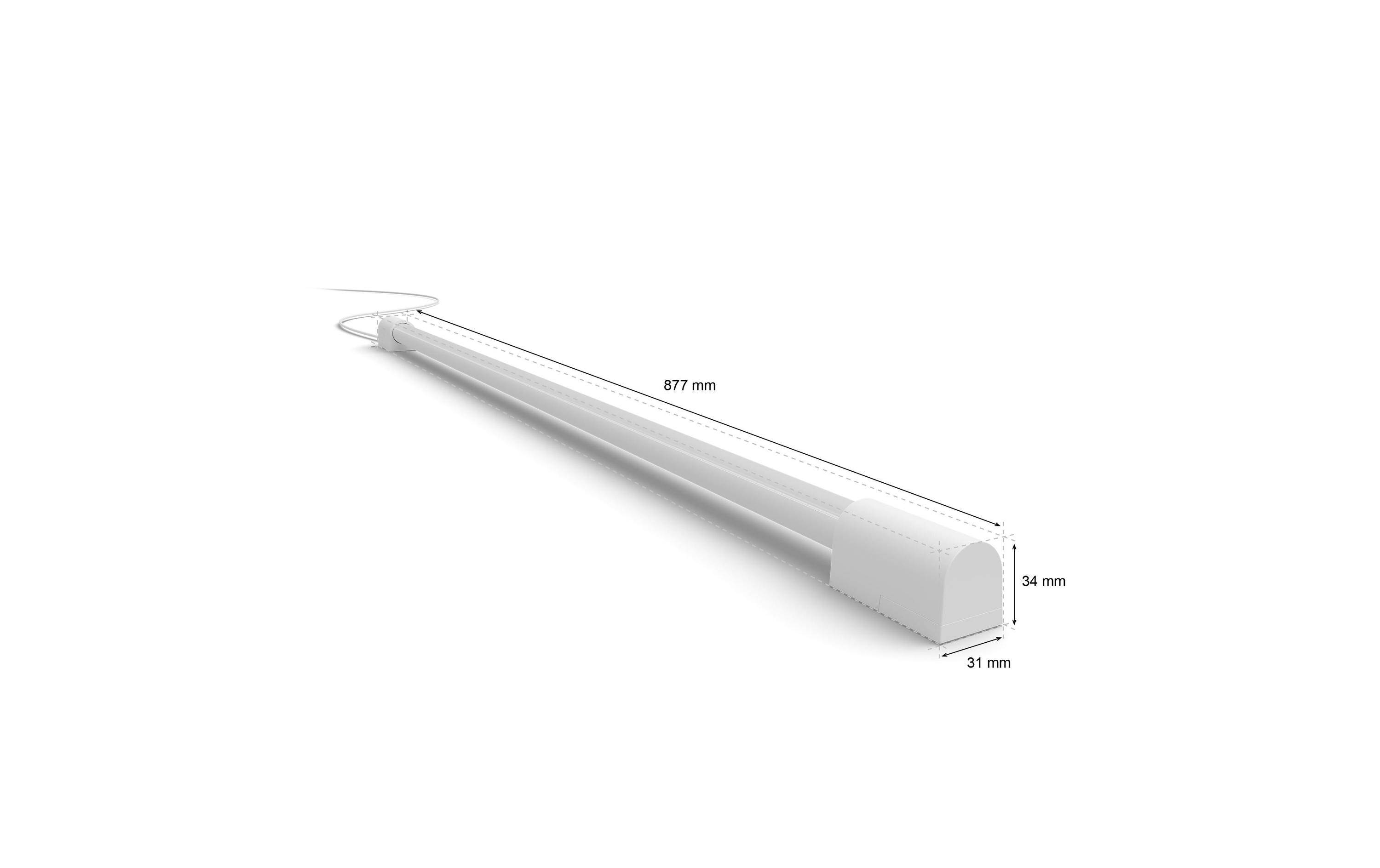 Play Gradient Light Tube Weiss 90 cm<br>Licht Tube