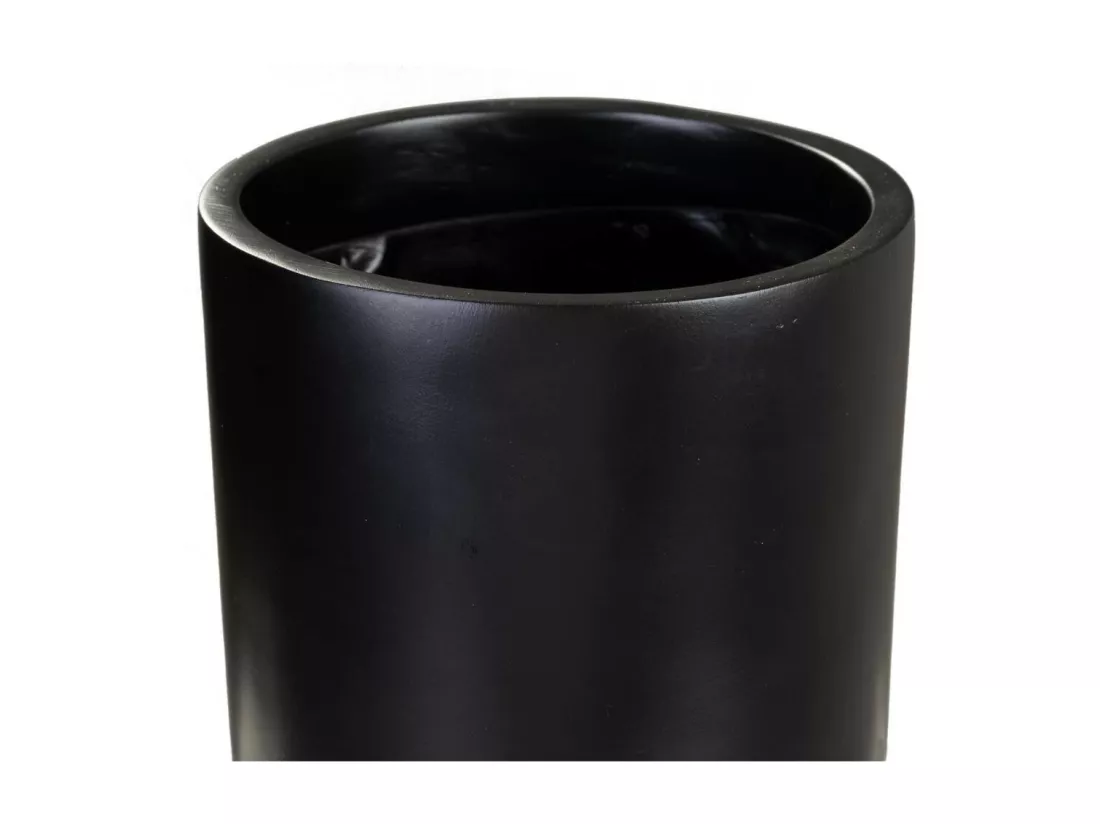 Vase noir et doré 15x15x50h