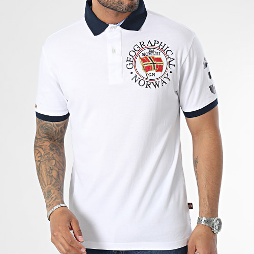Polo Manches Courtes Blanc