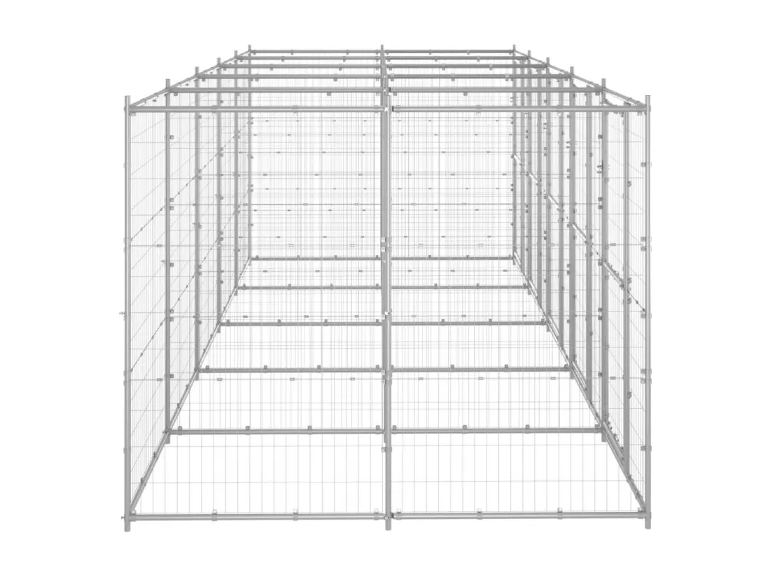 Chenil extérieur cage enclos 550 x 220 x 180 cm 02_0000405