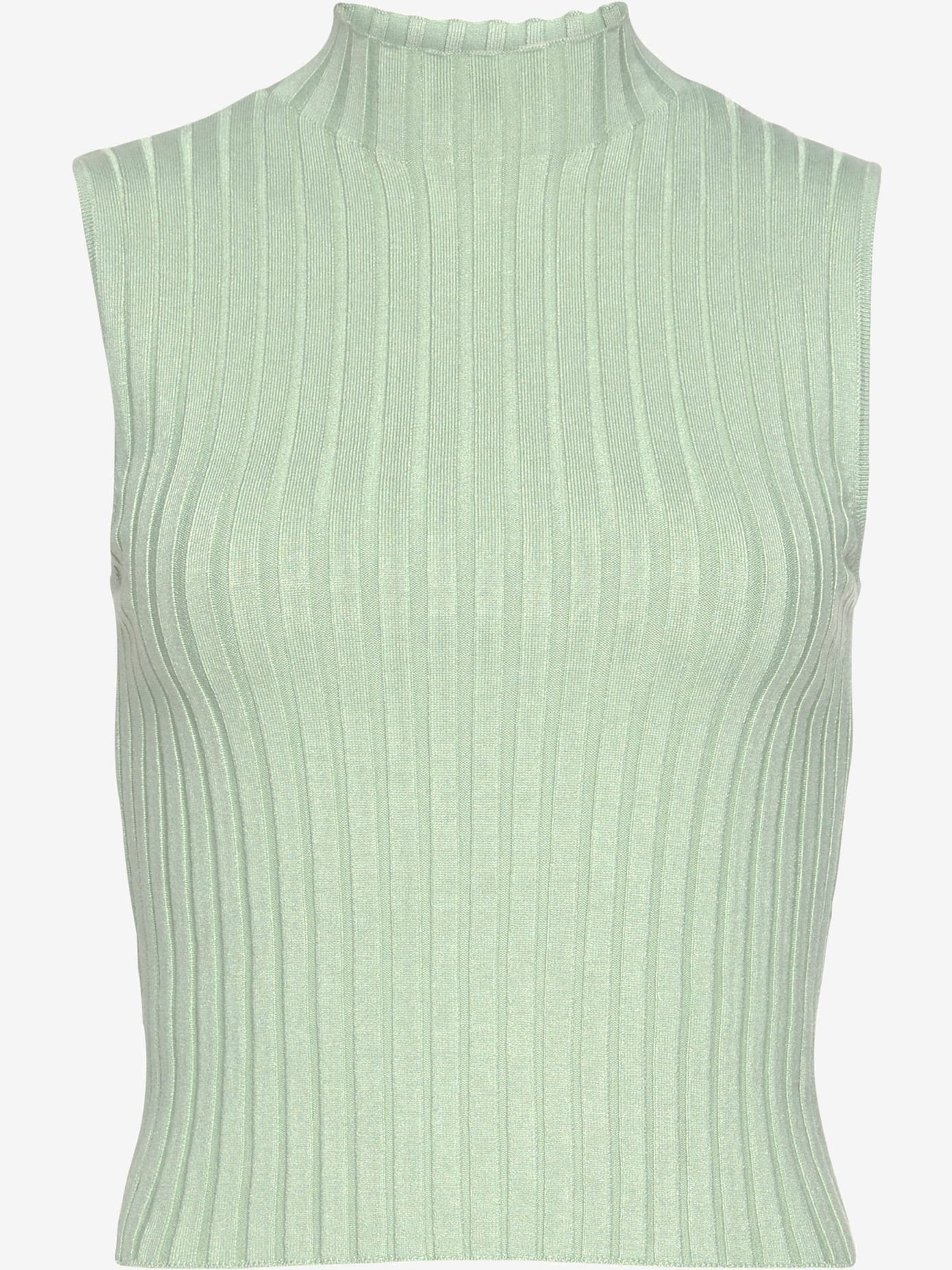 Débardeur en tricot encolure haute