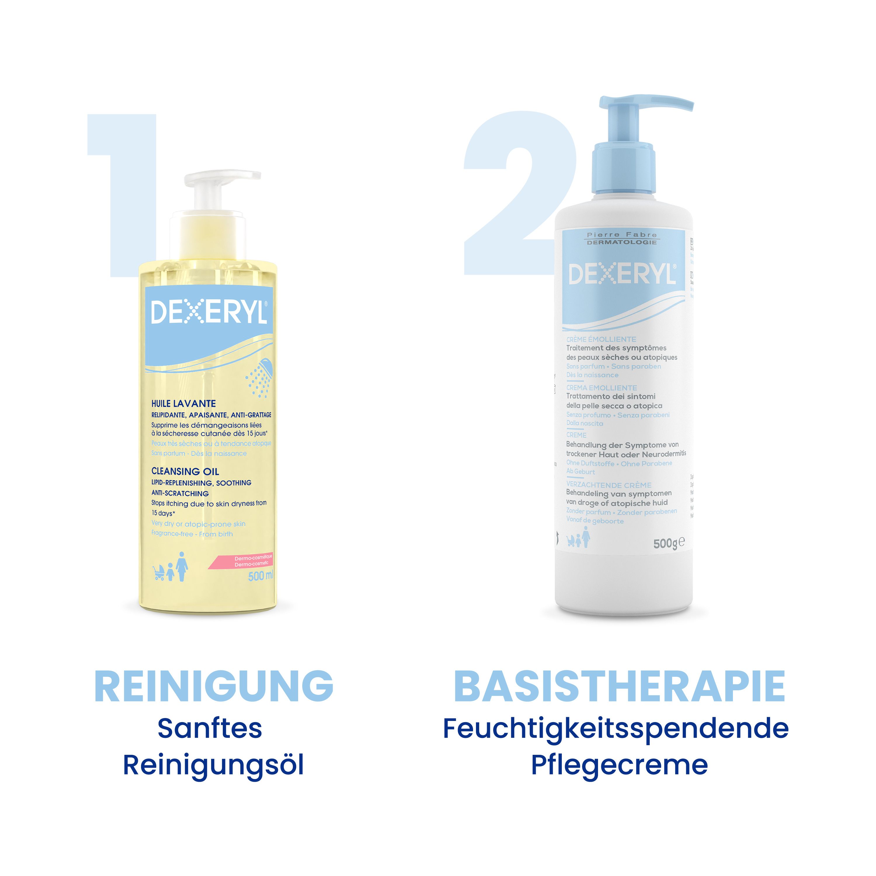 DEXERYL® Reinigungsöl - Sanfte Reinigung bei trockener Haut