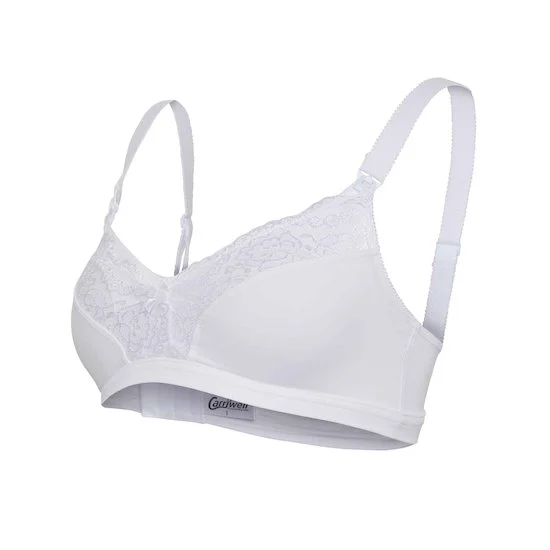 Soutien-gorge d'allaitement en dentelle à rabat   Blanc        de               Carriwell