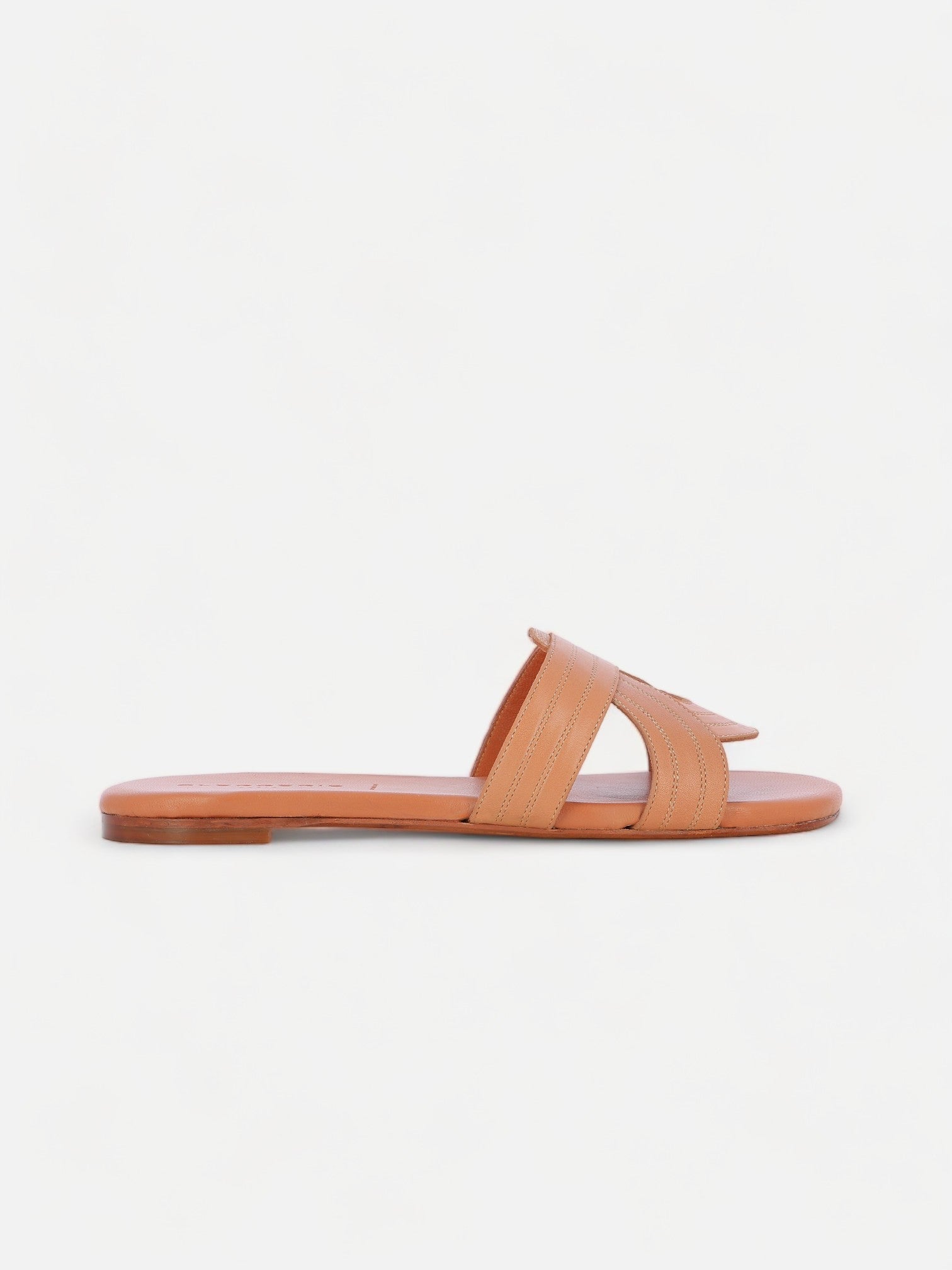 SANDALS - IVORY sandals, calfskin brown