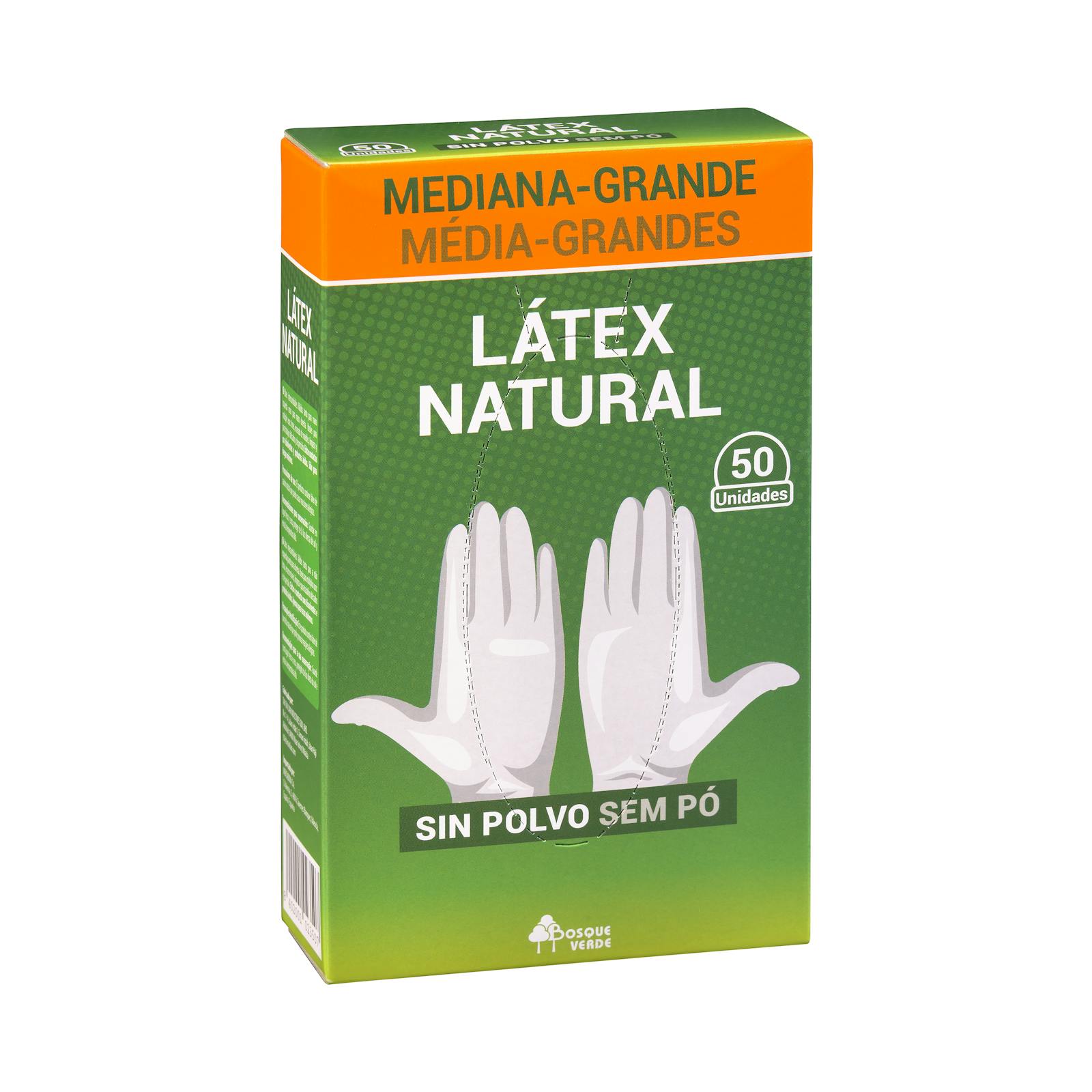 Gants en latex vert forêt, taille M-L