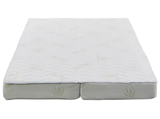 Matelas 130 x 190 cm clic-clac aloe vera ép.16cm - ALOHA de NATUREA