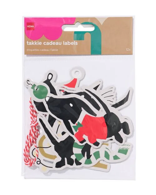 étiquettes cadeaux Takkie et Siepie