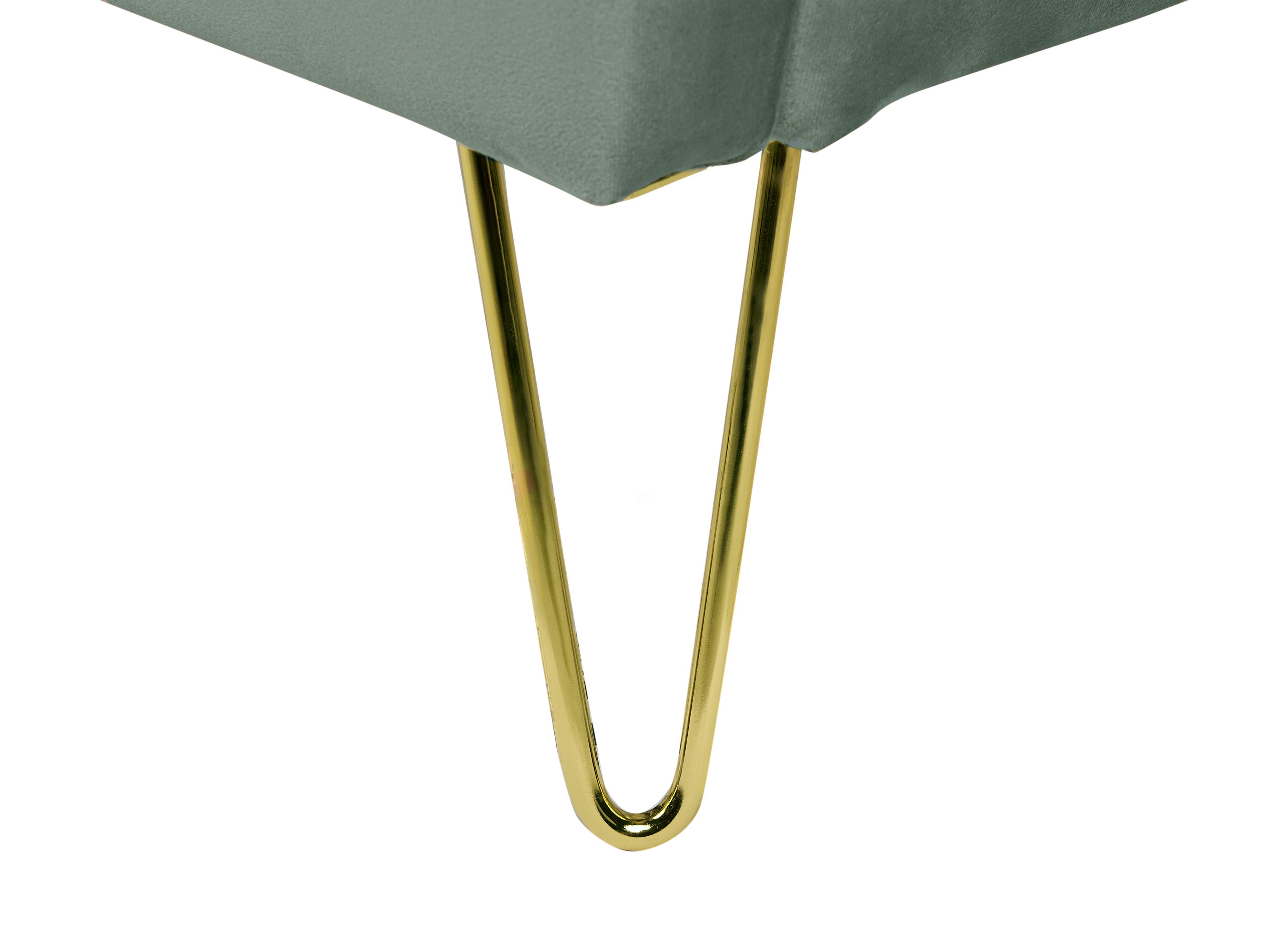 Bed Fluweel AMBILLOU 180 x 200 cm Groen