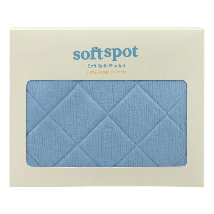 Soft Spot Couverture matelassée en coton bio 90x110 cm | Blue Pea