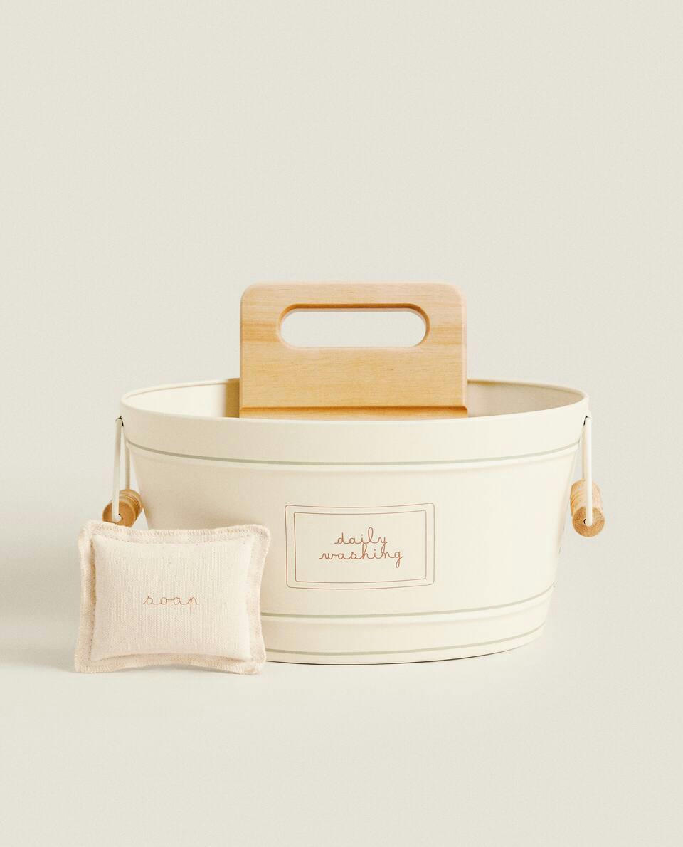 Conjunto de lavanderia de brinquedo